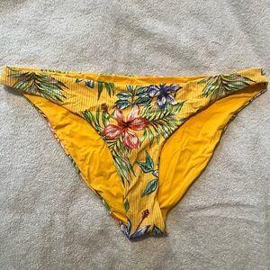 Floral Yellow Bikini Bottom